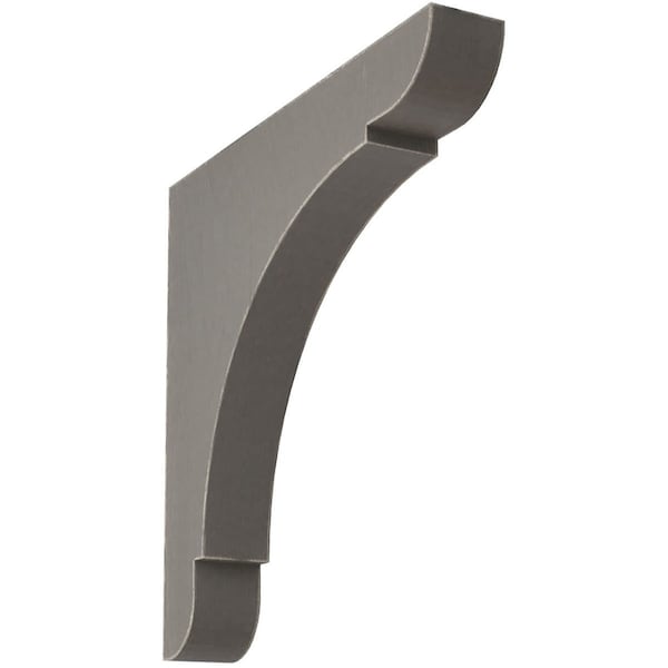 Ekena Millwork 1 3/4"W x 12"D x 12"H Extra Large Olympic Wood Vintage Decor Bracket, Reclaimed Grey BKTWD01X12X12OLGY - main